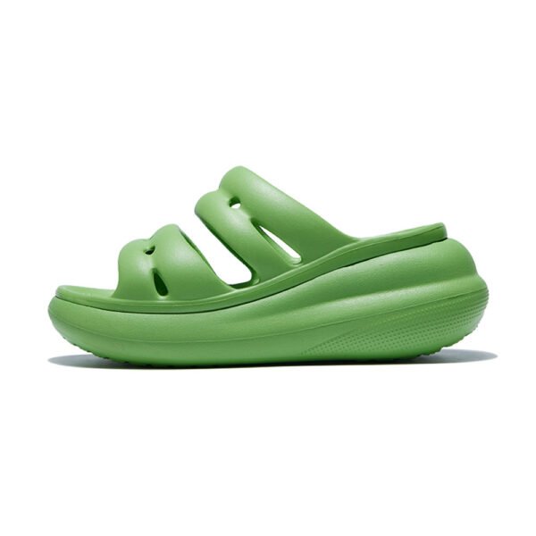 Women Slippers Dark Green